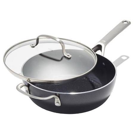Oxo OXO Agility Ceramic Coated Aluminum Pan with Lid 3 qt Black/Silver CC006955-001